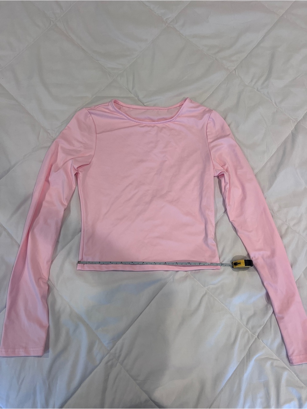 Womens Long Sleeve Pink Active Top
